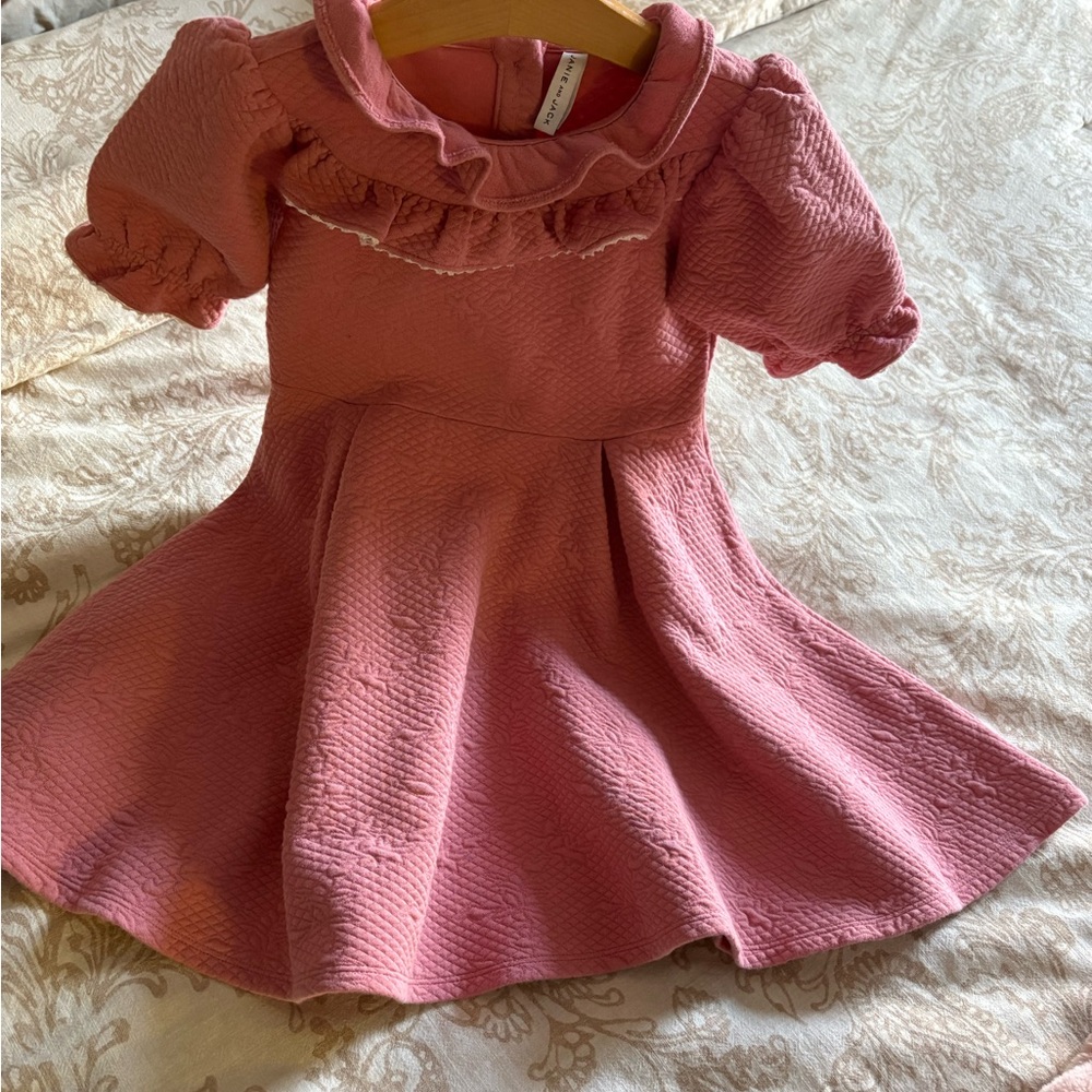 Janie and Jack Pink Textured Dress